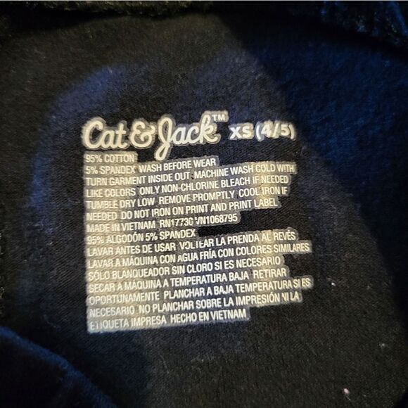 Cat & Jack black and gold stars matching outfit - Picture 6 of 7